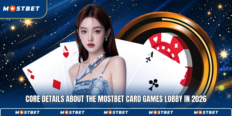 Core details about the Mostbet Card games lobby in 2026