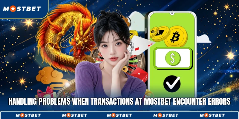 Handling problems when transactions at Mostbet encounter errors